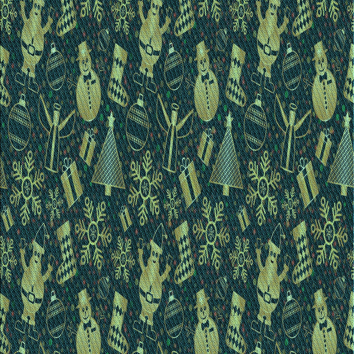 Patterned Deep Teal Green Rug, pat725lblu