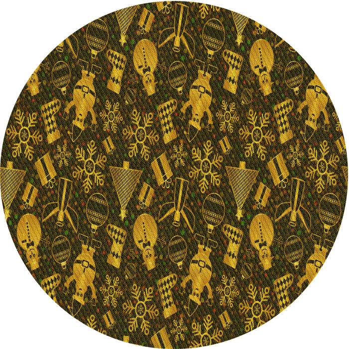 Square Machine Washable Transitional Black Brown Rug in a Living Room, wshpat725yw