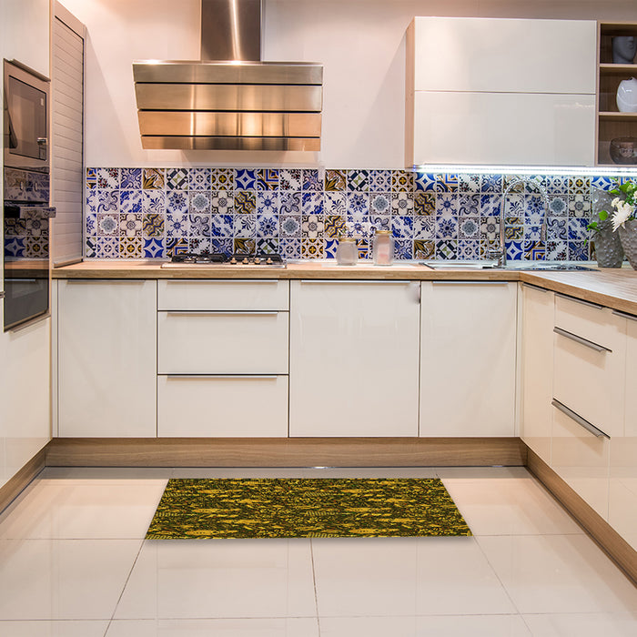 Machine Washable Transitional Black Brown Rug in a Bedroom, wshpat725yw