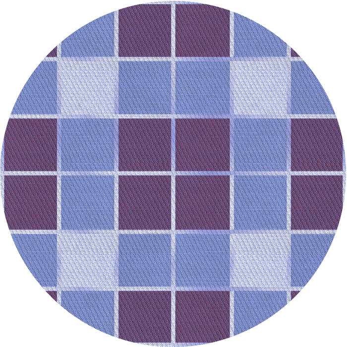 Square Patterned Denim Blue Rug, pat726blu