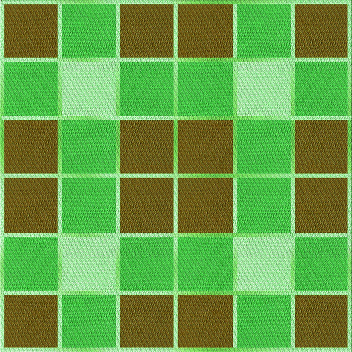 Round Patterned Neon Green Rug, pat726grn