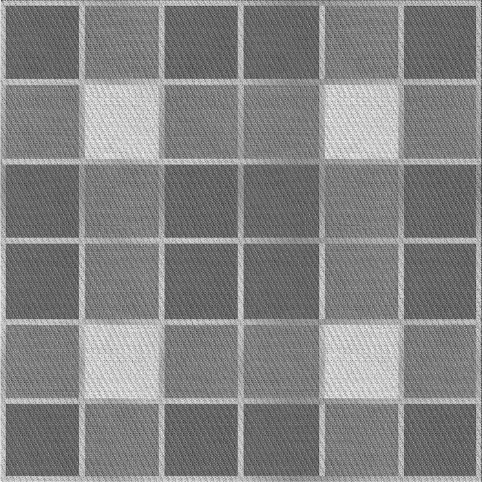 Round Patterned Ash Gray Rug, pat726gry