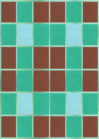 Machine Washable Transitional Turquoise Green Rug, wshpat726lblu