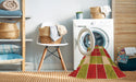 Machine Washable Transitional Red Rug in a Washing Machine, wshpat726org