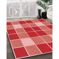 Patterned Red Rug, pat726rd