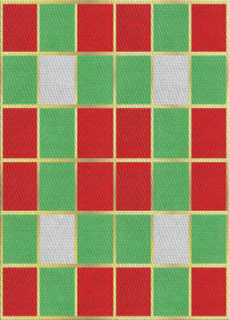 Patterned Green Novelty Rug, pat726