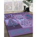 Machine Washable Transitional Purple Rug in a Family Room, wshpat727blu