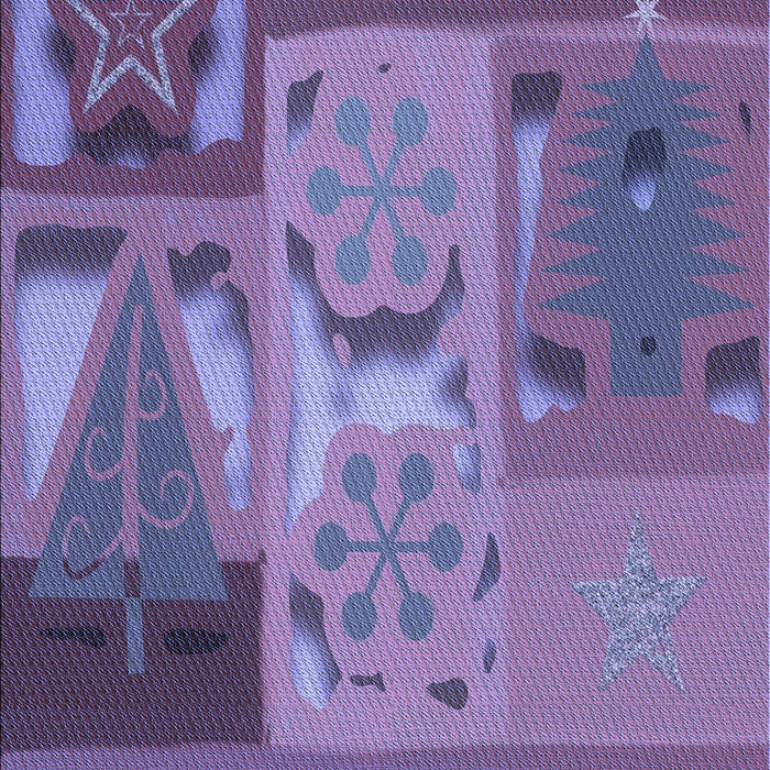 Patterned Purple Rug, pat727blu