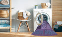 Machine Washable Transitional Purple Rug in a Washing Machine, wshpat727blu