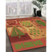 Machine Washable Transitional Red Rug in a Family Room, wshpat727brn