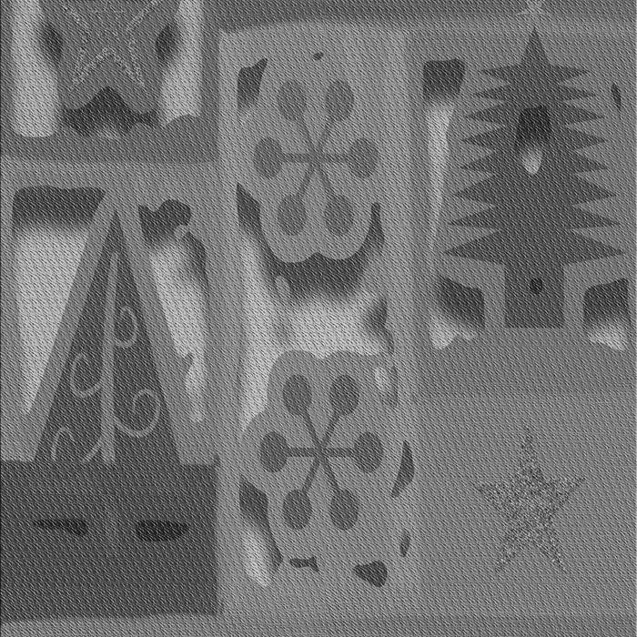 Patterned Gunmetal Gray Rug, pat727gry