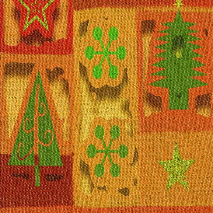 Patterned Scarlet Red Rug, pat727yw