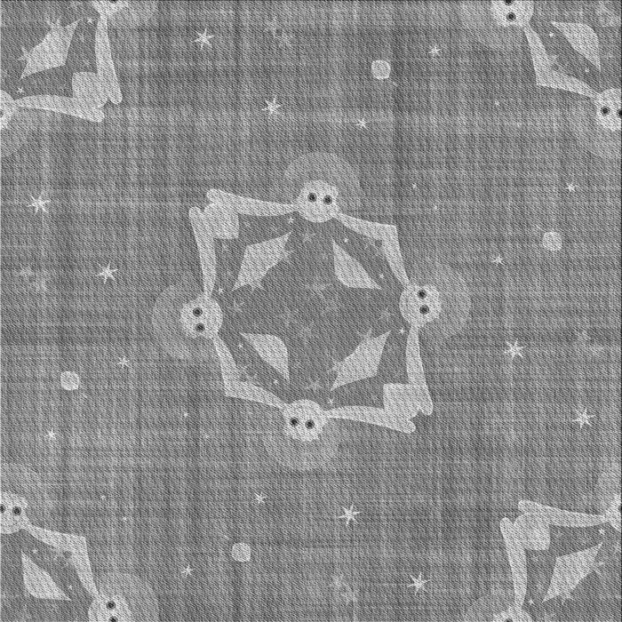 Round Machine Washable Transitional Smokey Gray Rug, wshpat728gry