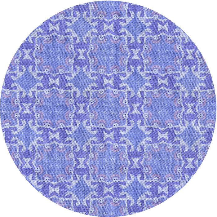 Square Machine Washable Transitional Jeans Blue Rug in a Living Room, wshpat729blu
