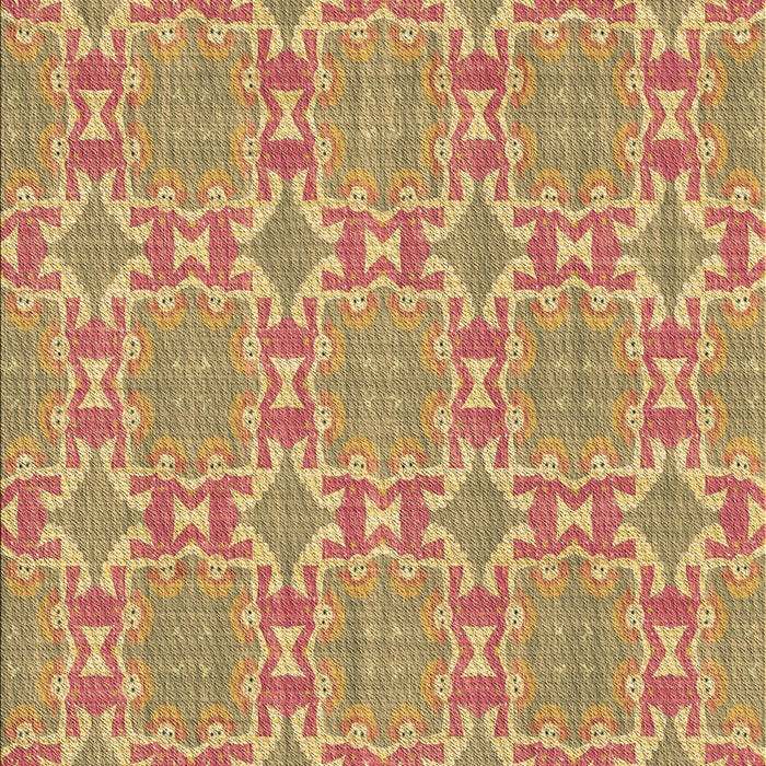 Patterned Metallic Gold Rug, pat729brn