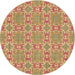 Square Patterned Metallic Gold Rug, pat729brn