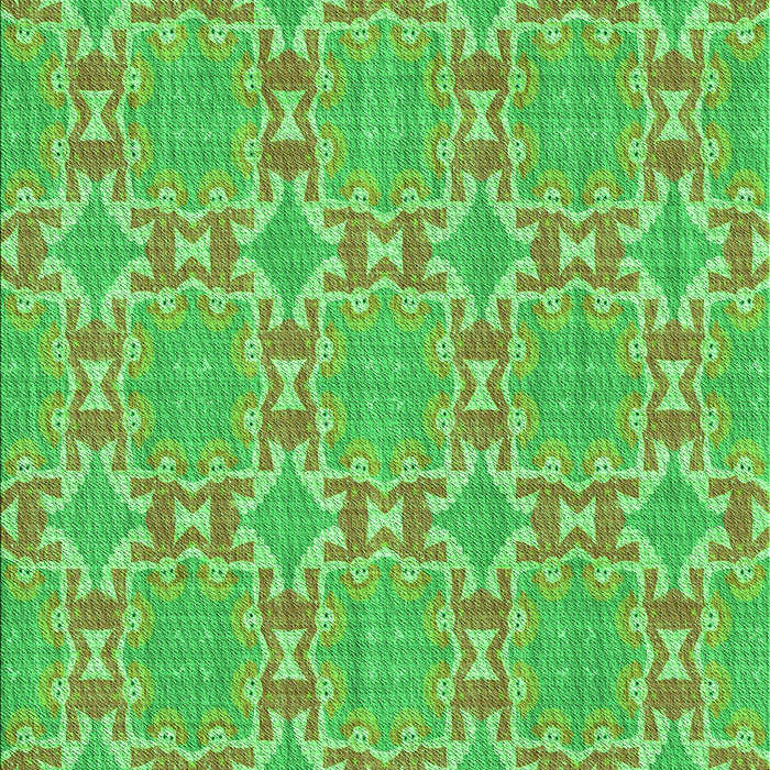 Patterned Neon Green Rug, pat729grn