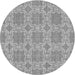 Square Machine Washable Transitional Cloud Gray Rug in a Living Room, wshpat729gry