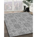 Machine Washable Transitional Cloud Gray Rug in a Family Room, wshpat729gry