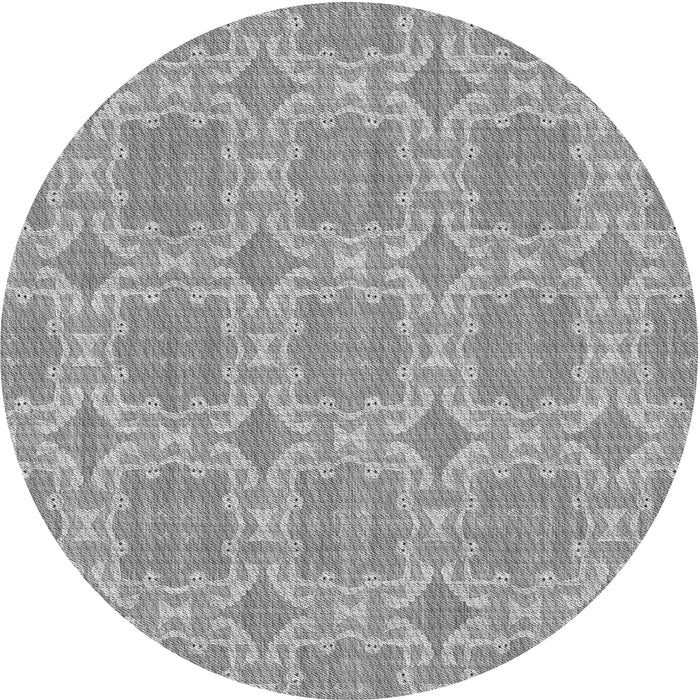Square Patterned Cloud Gray Rug, pat729gry