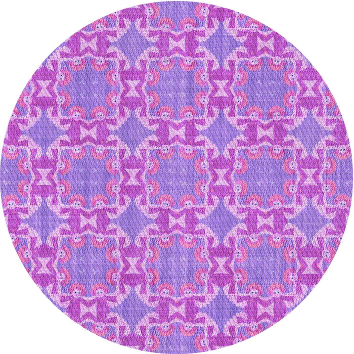 Square Machine Washable Transitional Violet Purple Rug in a Living Room, wshpat729pur