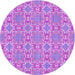 Square Machine Washable Transitional Violet Purple Rug in a Living Room, wshpat729pur
