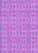 Machine Washable Transitional Violet Purple Rug, wshpat729pur