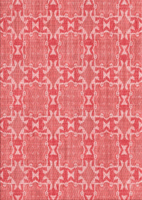 Machine Washable Transitional Ruby Red Rug, wshpat729rd