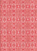 Machine Washable Transitional Ruby Red Rug, wshpat729rd