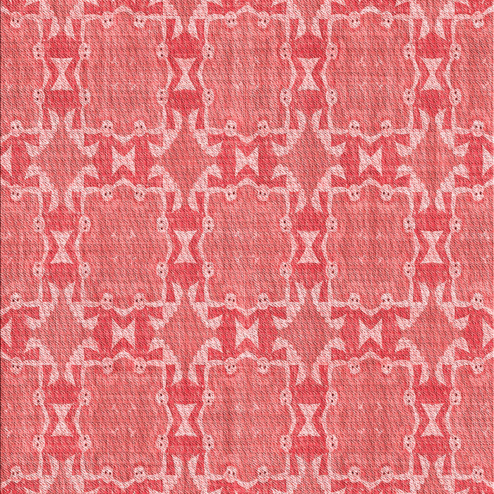 Patterned Ruby Red Rug, pat729rd