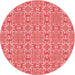 Square Machine Washable Transitional Ruby Red Rug in a Living Room, wshpat729rd