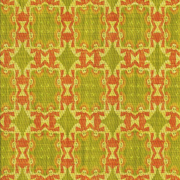 Patterned Deep Yellow Rug, pat729yw