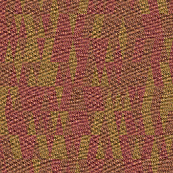 Square Patterned Sedona Brown Rug in a Living Room, pat73org