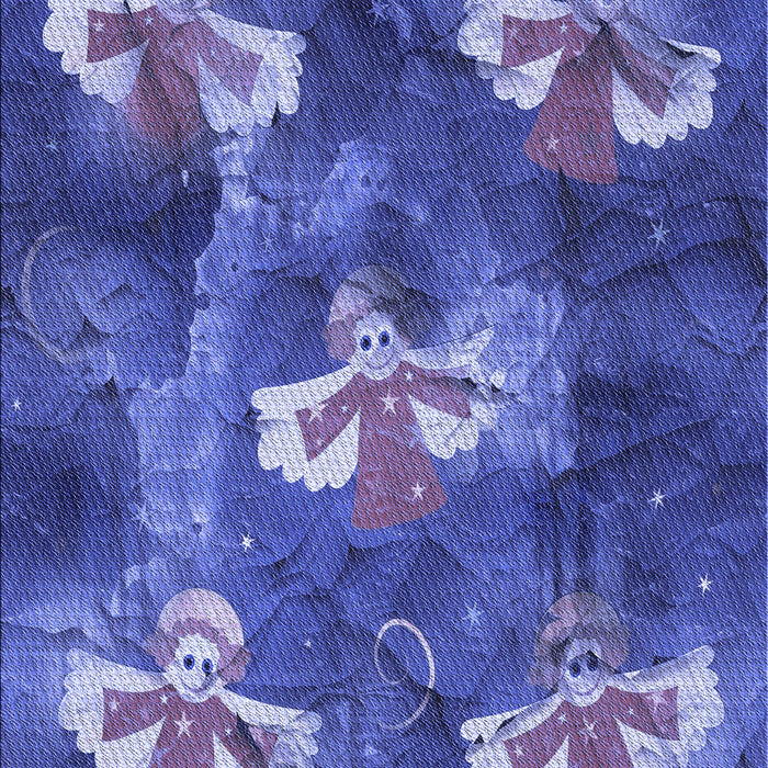 Patterned Light Slate Blue Rug, pat730blu