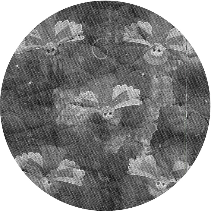 Square Patterned Gray Rug, pat730gry