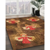 Patterned Orange Rug, pat730org