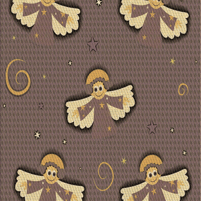 Patterned Coffee Brown Rug, pat731brn