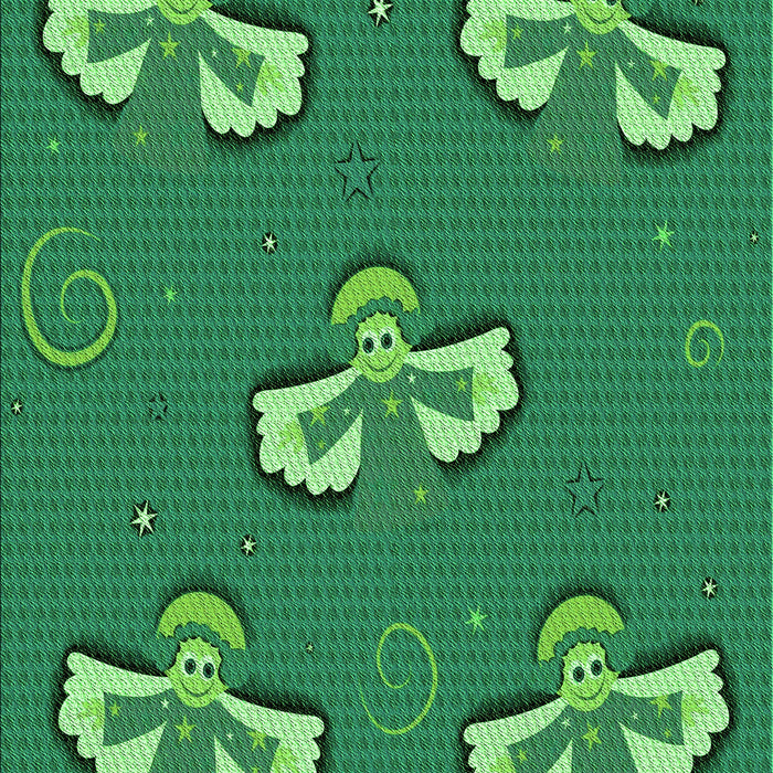 Patterned Forest Green Rug, pat731grn