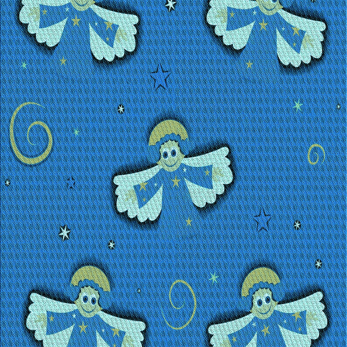 Patterned Blue Rug, pat731lblu