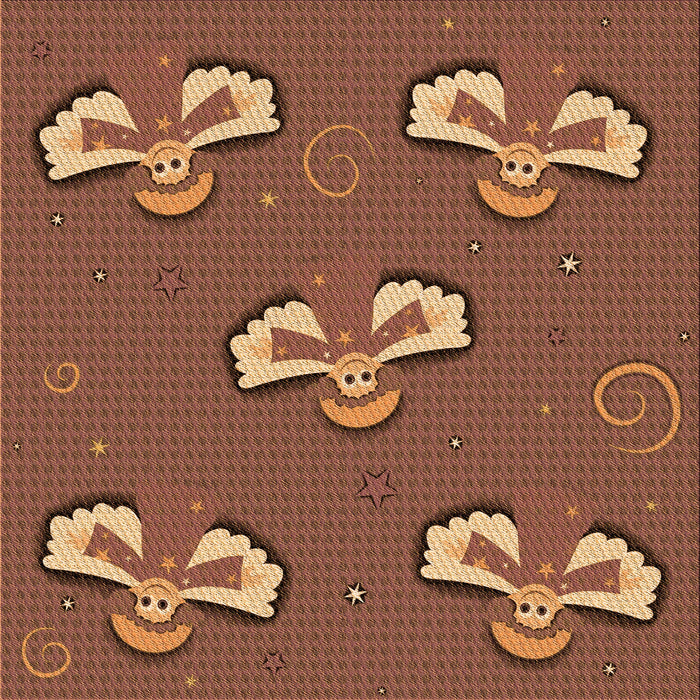 Round Patterned Brown Red Rug, pat731org