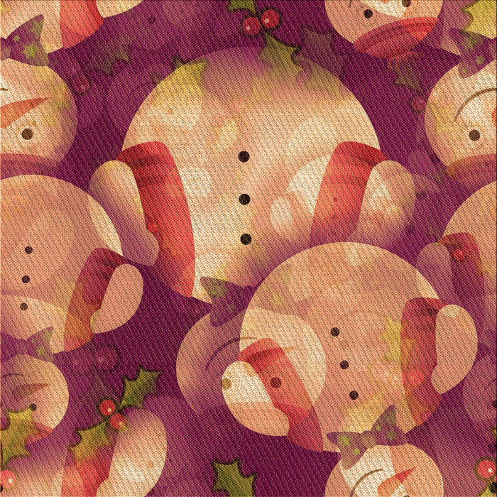 Round Machine Washable Transitional Crimson Red Rug, wshpat732org