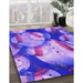 Machine Washable Transitional Purple Mimosa Purple Rug in a Family Room, wshpat732pur