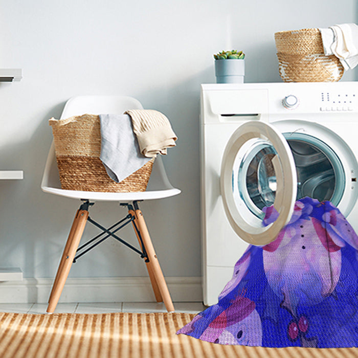 Machine Washable Transitional Purple Mimosa Purple Rug in a Washing Machine, wshpat732pur