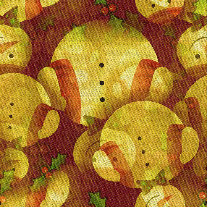 Round Patterned Mahogany Brown Rug, pat732yw