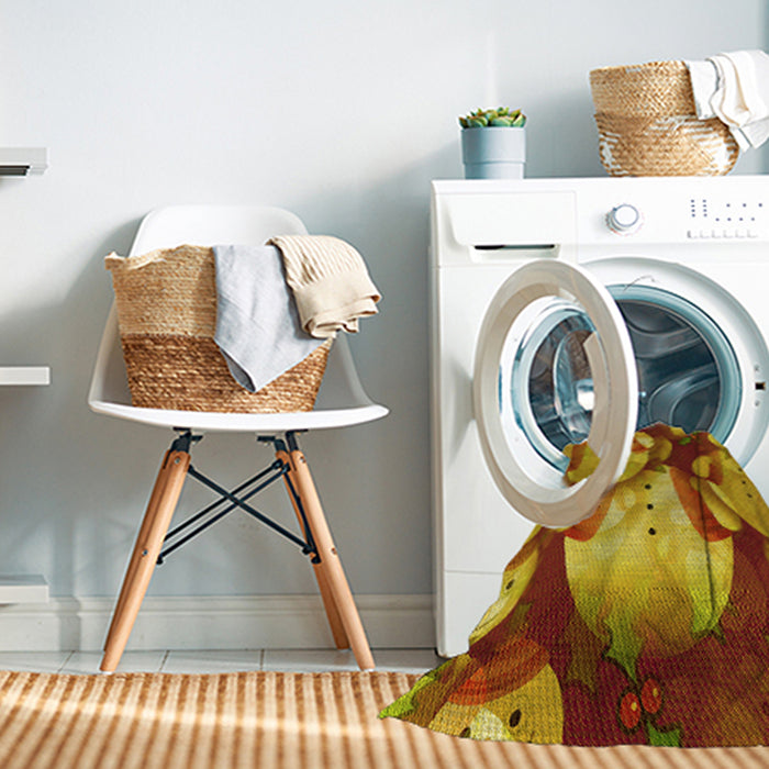 Machine Washable Transitional Mahogany Brown Rug in a Washing Machine, wshpat732yw