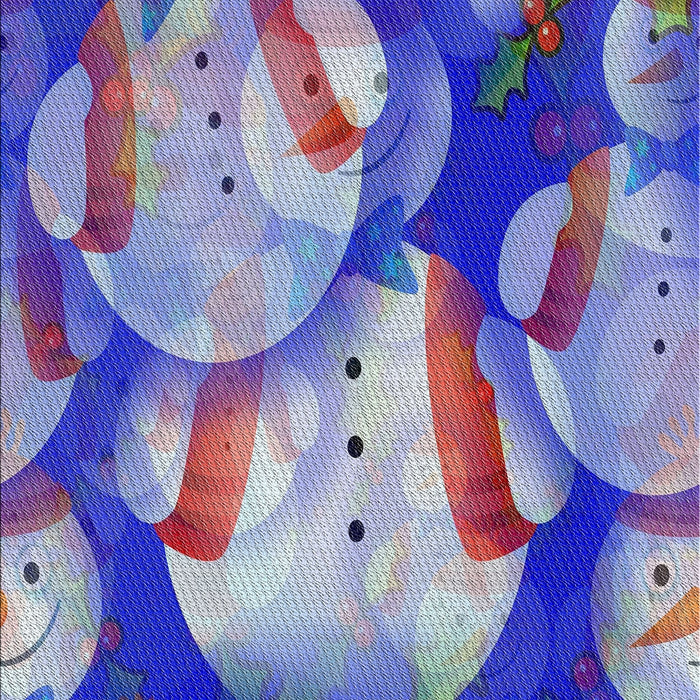 Patterned Blue Gray Novelty Rug, pat732