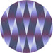 Square Patterned Purple Mimosa Purple Rug, pat733blu