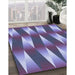 Patterned Purple Mimosa Purple Rug in Family Room, pat733blu