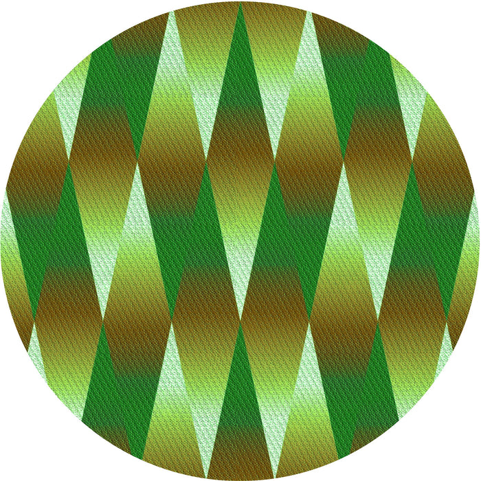 Square Machine Washable Transitional Green Rug in a Living Room, wshpat733grn