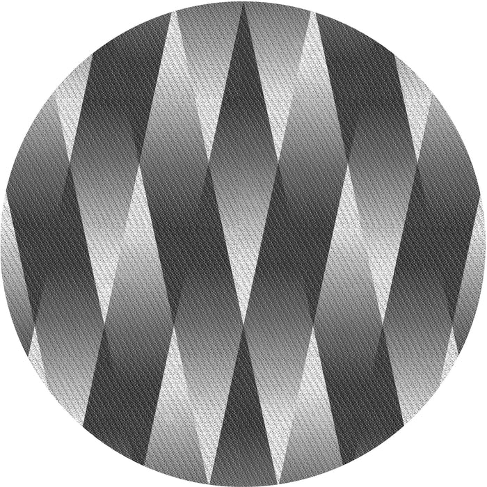 Square Machine Washable Transitional Dark Gray Rug in a Living Room, wshpat733gry